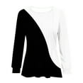 thumbnail image 4 of Aloohaidyvio Long Sleeve Tops,Women's Casual Long-sleeved Loose Round Neck Non-positioned Printed Top, 4 of 4