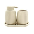 thumbnail image 1 of Mainstays 3-Piece Bathroom Accessory Set, French Oak, 1 of 11