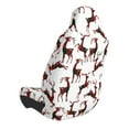 thumbnail image 2 of Goofa Christmas Plaid Moose Pattern Elastic Car Seat Cover - Stretchable Auto Seat Protector, Easy to Install and Clean for Cars, SUVs, Trucks, and Vans, 2 of 5