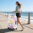 thumbnail image 5 of Stretch Luggage Cover L(25-28in)– Elastic Travel Suitcase Protector with Handle Openings & Bottom Closure, Washable Polyester Spandex Suitcases Cover, Floral Flowers Print, 5 of 5