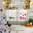 thumbnail image 5 of 2 Pack Farmhouse Sunflower Valances for Windows Bedroom Living Room Window Treatments, Vintage Daisy Butterflies Gray Wood Rod Pocket Valance Drapes Short Kitchen Curtains Over Sink 42"x12", 5 of 8