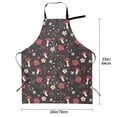 thumbnail image 5 of Picia Fly Agaric and Flowers Waterproof Apron for Unisex Adult - Adjustable Bib Apron with Pockets, Ideal for Cooking, Gardening, Painting, and Household Chores, 5 of 9
