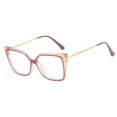 thumbnail image 1 of Gafas Shiratori rectangulares que bloquean la luz azul, color champán, 1 of 7