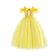 thumbnail image 4 of Vestido de Bella para niña, disfraz de princesa elegante de Navidad para niños, disfraz de Blancanieves para Halloween, fiesta de disfraces de fantasía de 3 a 10 años, 4 of 5
