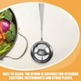thumbnail image 3 of WEUVEB Stainless Steel Soup Ladle with Ergonomic Handle for Home Kitchen Cooking, 3 of 8