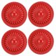 thumbnail image 4 of 4 juegos de tiradores de aleación de zinc, pomos redondos de un solo orificio para armario, cocina, 388, color rojo, 4 of 5