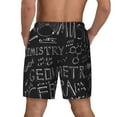 thumbnail image 4 of Uemuo Black Scientific Pattern Mens Swim Trunks Quick Dry Board Shorts with Mesh Lining, Stretch Beach Shorts Quick Dry No-Chafing Board Shorts-X-Large, 4 of 9
