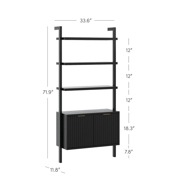 Free Shipping! Nathan James Jasper 3-Shelf Modern Wooden Bookcase