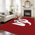thumbnail image 2 of 5'x7' Area Rugs for Living Room Bedroom, Japanese Style Washable Rug Carpet Runner Indoor Outdoor, Vintage Minimalist ArtRed Non Slip Floor Mats Area Rug for Kitchen, Nursery, 2 of 8