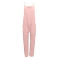 thumbnail image 3 of NMMUED Overalls for Women Loose Fit Wide Leg Overalls for Women Baggy Overalls for Women One Piece Jumpsuits for Women Casual Rompers for Women, Pink S, 3 of 3