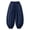 Navy#9527, variant on BOOMNY Girl's Baggy Harem Pants Wide Leg Pants for Kids Trendy Elastic Waist Solid Lightweight Trousers With Pockets