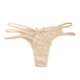 thumbnail image 5 of Gibobby Calzoncillos de encaje para mujer sexys Bragas de mujer Cintura Cinta Calzoncillos de encaje transparente Mujeres Tanga T Pantalones(Beige,Talla única), 5 of 5