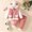Pink, variant on Girls Winter Coat Outfits 2PC Hooded Ear Heart Graphics Zip Up Color Block Valentine's Day Kids Jackets and Pants 2 Piece Sets(12M 9-12 Months,Pink)
