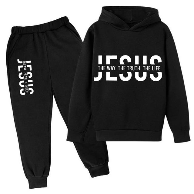 Zecgelong Ensemble à Capuche Imprimé à Manches Longues pour Enfants, Ensembles de Fête pour Filles