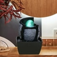 thumbnail image 2 of jifeng Resin Waterfall with LED Lights Bedroom Indoor Simulation Feng Shui B, 2 of 8