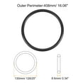 thumbnail image 2 of Uxcell Universal Sewing Machine Motor Stretch Belt Thick 16" (408mm), 2 of 5