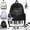Black, variant on Piano Backpack for Women, Cute Polka Dot Nylon Music Backpack, With Wide Padded Lightweight Adjustable Straps, Novelty Playful Bookbag for Campus Commute Work Travel