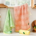 thumbnail image 4 of REGALWOVEN Lemon Fruit Pattern Hand Towels for Bathroom, Soft Absorbent Cotton Towel, 13 x 29 Inch Decorative Hand Towel Set Green 4-Piece, 4 of 5