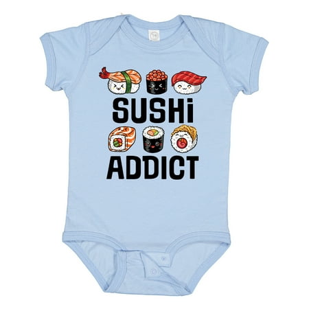 

Inktastic Sushi Addict Funny Sushi Gift Gift Baby Boy or Baby Girl Bodysuit