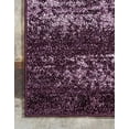 thumbnail image 5 of Unique Loom Tapis de Collection Del Mar - Design Tonal Moderne Inspiré de la Transition (8 0 x 8 0 Carré, Violet / Violet Aubergine), 5 of 5