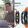 thumbnail image 6 of XIHAMA  5+5Pack for Samsung Galaxy Watch 7 Ultra Screen Protector Case 47mm Accessories, Hard PC Bumper/HD Anti-Fog Tempered Glass Protective Film, Face Cover Set Galaxy Watch 7 Ultra Case Women Men, 6 of 7