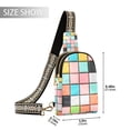 thumbnail image 2 of FORMRS Womens Crossbody Sling Bag Travel Daypack Shoulder Chest Backpack, Colorful Checkered Pattern, 2 of 7