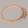 thumbnail image 5 of LBG British Made 9k Rose Gold Natural Aquamarine Womens Engagement Ring - 33 size options - Size 6, 5 of 7