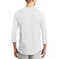 thumbnail image 2 of Ma Croix Mens Baseball Raglan 3/4 Sleeve Plain Jersey Team Uniform Athletic Sportswear T Shirt, 2 of 6