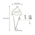 thumbnail image 3 of Up to 65% off Neon Big Ice Cream Christmas Day Birthday Decoration LED Modeling Lights Room Atmosphere, 3 of 5
