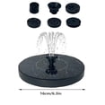 thumbnail image 4 of Solar Fountain Outdoor, Solar Bird Bath Fountains Pump with 6 Nozzles, Upgraded Free Standing Floating Solar Powered Water Fountain Pump for Bird Bath, Garden, Pond, Pool and Outdoor, 6.3 inch, 4 of 9