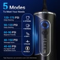 thumbnail image 5 of MySmile LP211 Portable Water Flosser Cordless for Teeth Braces, Electric Water Dental Flossers, Power Oral Irrigator, IPX7 Waterproof, 5 Modes, 8 Jet Tips, 260ml Tank, 1 Travel Bag, Black, 5 of 12