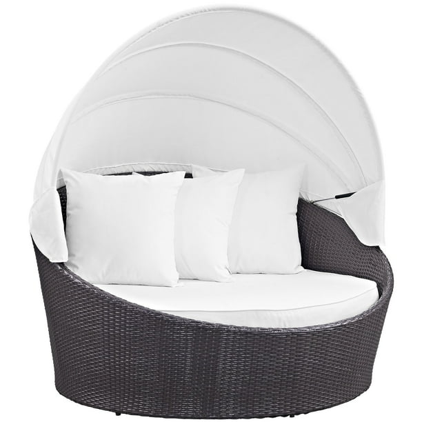 Modway Convene Wicker Outdoor Daybed With Canopy Com Modway Convene Wicker Outdoor Daybed, Outdoor Daybeds With Canopy