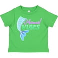 thumbnail image 3 of Inktastic Mermaid Vibes Mermaid Tail Girls Toddler T-Shirt, 3 of 5
