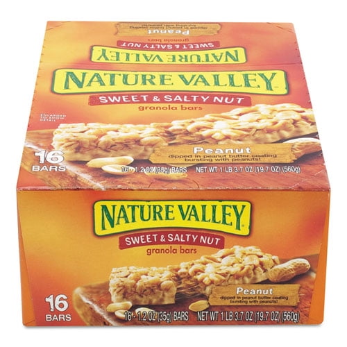Granola Bars, Sweet And Salty Nut Peanut Cereal, 1.2 Oz Bar, 16/box | Bundle of 5 Boxes