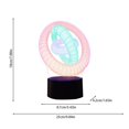 thumbnail image 2 of Colorful Gradient 3D Visual Stereo Light LED Remote Control Night Light, 2 of 5