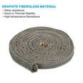 thumbnail image 4 of Junta de Estufa de Madera Uxcell 5/8" x 1/4" x 79" Sello de Cuerda de Fibra Cerámica Gris, 4 of 6