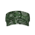 thumbnail image 2 of Kdxio Green Snakeskin Print Sun Visor Hat Golf Visor Adjustable Velcro Outdoor Sports Cap For Men Women, 2 of 7