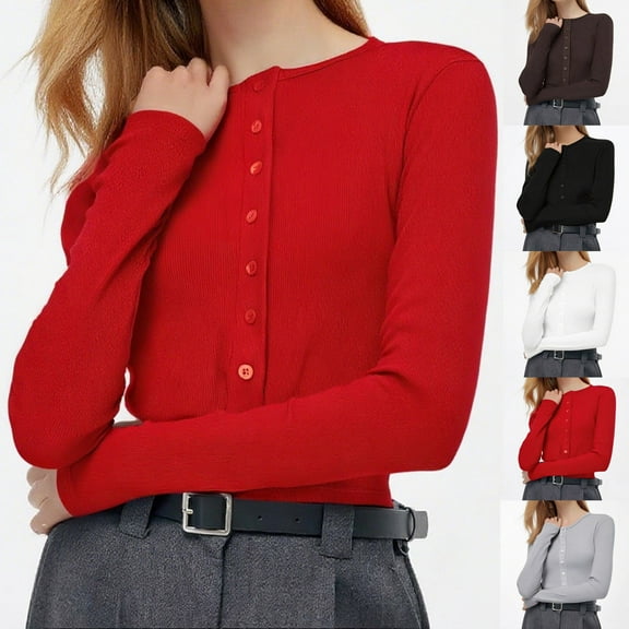 Dagugfen Cardigan Sweaters for Women Button down Tunic Comfy Lightweight Elegant Casual Tops Fall Clothes