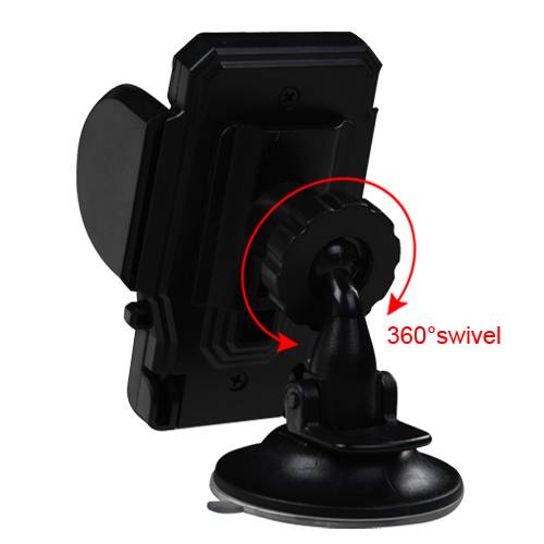 Adjustable Car Vehicle Windshield / Air Vent Mount Holder Cradle Compatible with Apple iPhone 11 Pro Max, iPhone 11 Pro, iPhone 11, iPhone Xs Max, Xs, Xs Plus, XR, X, 8, 8 Plus + MYNETDEALS Stylus - image 5 of 7