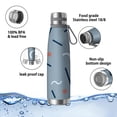 thumbnail image 4 of Modern 29oz Stainless Steel Insulated Thermos with Tea Filter, 360° Printed Travel Bottle, Leakproof BPA-Free Flask with Anti-Slip Base, 304 Inner & 201 Outer, Vacuum Cup, 4 of 6