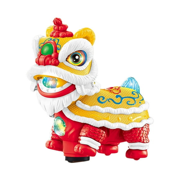 Chinese Lion Dance Toys Electric with Lights and Music for Kids Chinese New Year