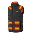 thumbnail image 2 of Vxdvou Heated Waistcoat for Men Women, USB Powered Heated Winter Jacket with 3 Heat Settings, Unisex Adjustable Size Outdoor Heated Vest, Black/Red, Winter Clothing for Outdoors & Sports, 2 of 8
