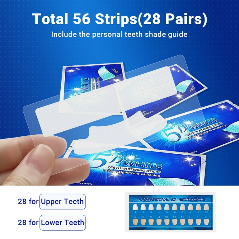 マウンテンリサーチ　ホワイトニングキット MUNXSRI Teeth Whitening Kit, 56 Strips for Sensitive Teeth, Enamel