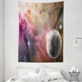 thumbnail image 1 of Outer Space Decor Wall Hanging Tapestry, Large Unknown Frozen Planet in a Star Field with Circular Nebula Fog Galactic Energy Image, Bedroom Living Room Dorm Accessories, 60 X 80 Inches, by Ambesonne, 1 of 1