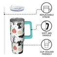 thumbnail image 3 of 30oz Halloween Tumbler with Handle – Haunted Skull Drinkware with Lid and Straw – Creepy Aesthetic Travel Cup – Trick or Treat Gifts, 3 of 5