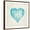 Brown Frame, variant on Art.com Blue Heart Art Print by Morgan Yamada, 16" x 16"