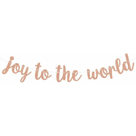 Joy to the World Banner, Merry Christmas, Happy Holidays, Winter Holiday Garland, Christmas/New Year Party Decorations Supplies