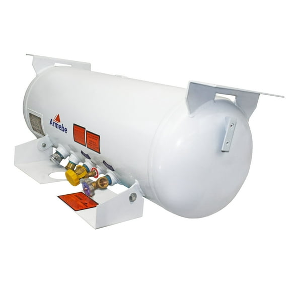 Flame King 16-Gallon ASME Horizontal Propane Tank for RV, Food Trucks, Van, or Trailers - YSN16