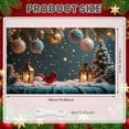 thumbnail image 6 of Snowflake Lighted Christmas Banner Christmas Tree Design Holiday Banner Reindeer Pattern Snow Scene Festive Banner for Christmas Decoration Holiday Party Home Decor, 6 of 9