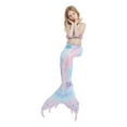 thumbnail image 5 of FUZHIQA Kid Girl Tail 3PC 3 Piece Girls Swimsuit Bathing Suits Bikini Fish Tail Set for Girls,E,110, 5 of 6